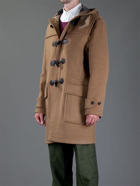 burberry fitted pea coat|Burberry men's duffle coat.